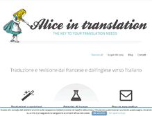 Tablet Screenshot of alicetraduzioni.com